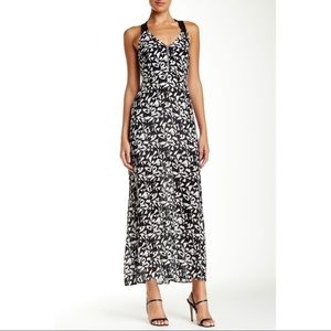 A.L.C. Black and White Floral Maxi Dress